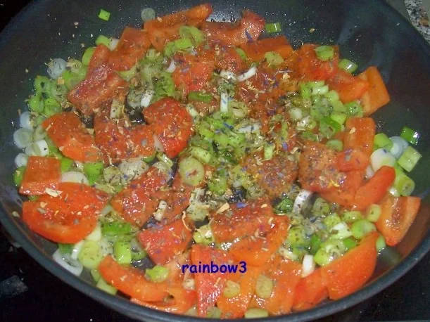 Kochen: Paprikagemüse zu Schnitzel - Rezept - Bild Nr. 5