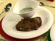 Roastbeef mit Füllung von Grillgemüse und Gorgonzola-Sauce à la Kleeberg - Rezept
