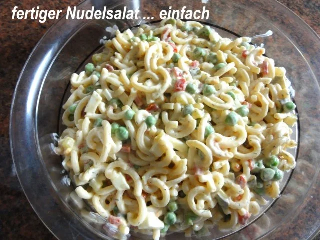 Salatbar:   GABELSPAGHETTI  als Salat - Rezept - Bild Nr. 2