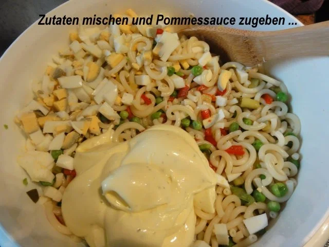 Salatbar:   GABELSPAGHETTI  als Salat - Rezept - Bild Nr. 7