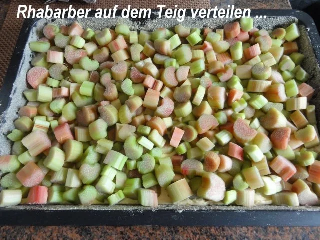 Rührteig:   RHABARBER - STREUSEL - KUCHEN - Rezept - Bild Nr. 4
