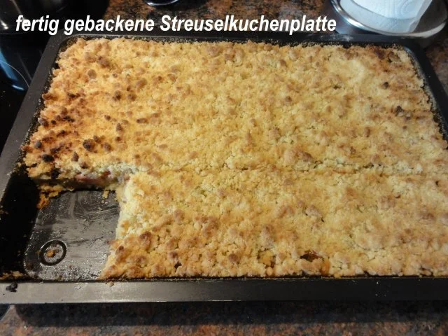 Rührteig:   RHABARBER - STREUSEL - KUCHEN - Rezept - Bild Nr. 7