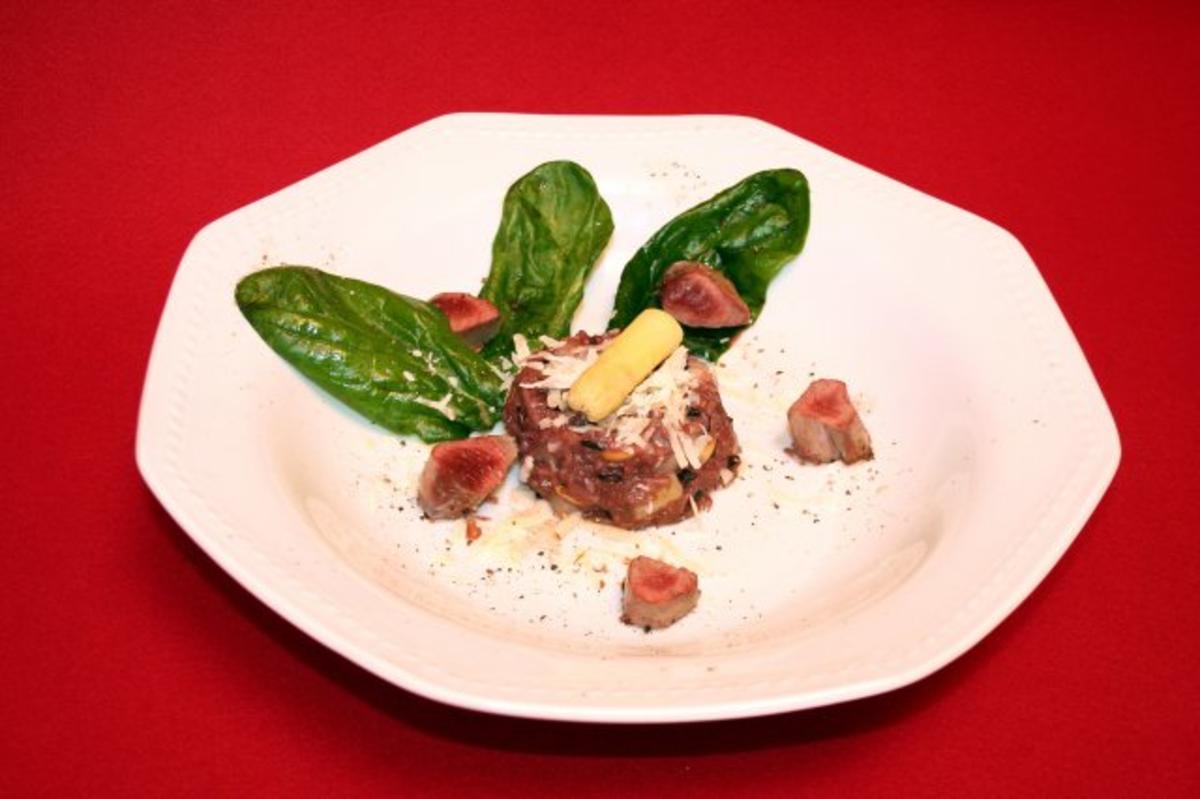 Laotisches Spargelrisotto mit feinen Reh-Nüsschen - Rezept - kochbar.de