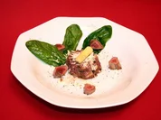 Laotisches Spargelrisotto mit feinen Reh-Nüsschen - Rezept