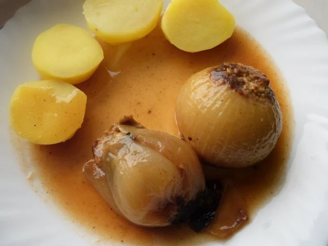 Rezept: Zwiebeln gefüllt Zwiebeln gefüllt - Rezept