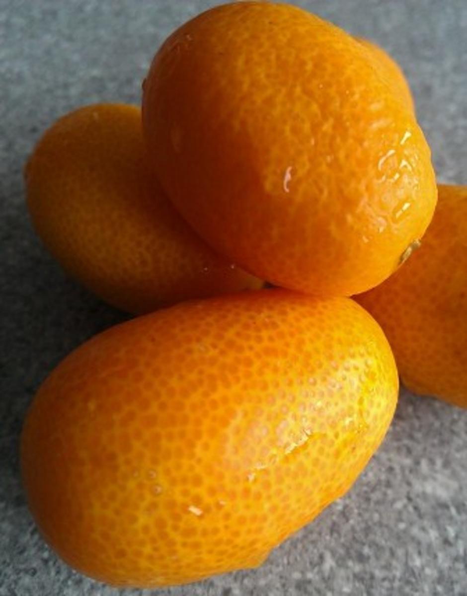 Bilder für Biggi`s Dessert = Kumquat als im ganzen kandierte Früchte - Rezept