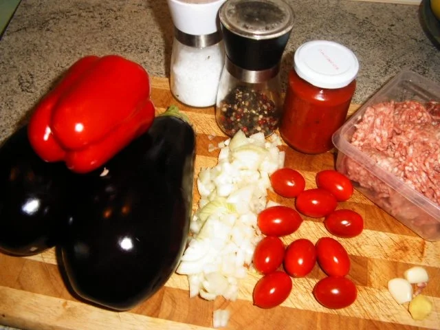 Aubergine-Hack-Pfanne - Rezept - Bild Nr. 2