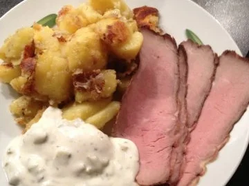 Rezept: Bratkartoffeln zu Roastbeef und leichter Remoulade Bratkartoffeln zu Roastbeef und leichter Remoulade - Rezept