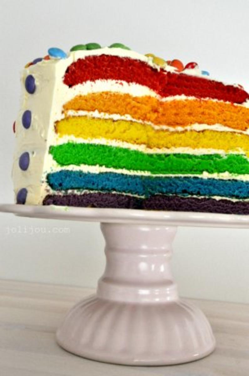 Regenbogen Kuchen - Rezept