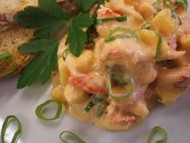 Rezept: Fisch: Fruchtiger Cocktail mit Flusskrebsfleisch Fisch: Fruchtiger Cocktail mit Flusskrebsfleisch - Rezept