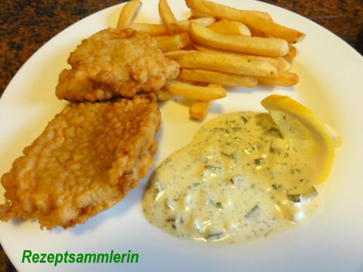 Bilder für Fisch: SEELACHSFILET in Bierteig gebacken - Rezept