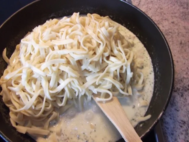 Bandnudeln mit Lachs auf 2 Arten nach Dieter´s Rezept. - Rezept - Bild Nr. 9