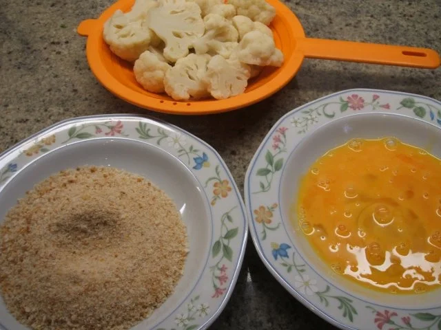 Rezept: Gemüse: Gebackener Blumenkohl mit Remoulade und Kartoffelbrei Bild Nr. 4 Gemüse: Gebackener Blumenkohl mit Remoulade und Kartoffelbrei - Rezept - Bild Nr. 4