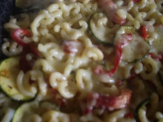 Rezept: Zucchini -Paprika - Auflauf mit Nudeln Bild Nr. 12 Zucchini -Paprika - Auflauf mit Nudeln - Rezept - Bild Nr. 12