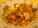 Bunte Gemüsepfanne mit Feta - Rezept
