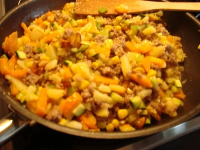 Rezept: Bunte Gemüsepfanne mit Feta Bild Nr. 8 Bunte Gemüsepfanne mit Feta - Rezept - Bild Nr. 8