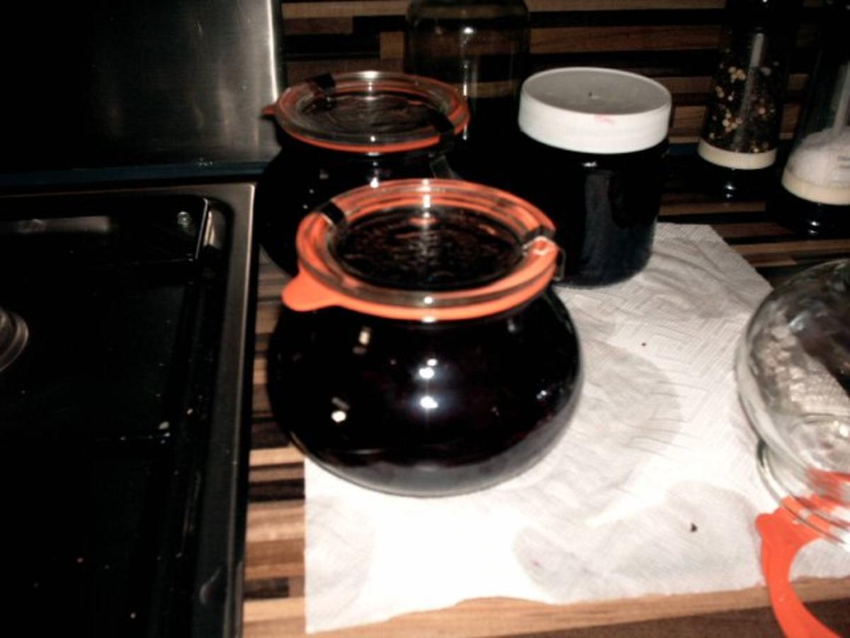 einkochen schwarze Johannisbeeren mit Aprikosen und Champagne - Rezept - Bild Nr. 6