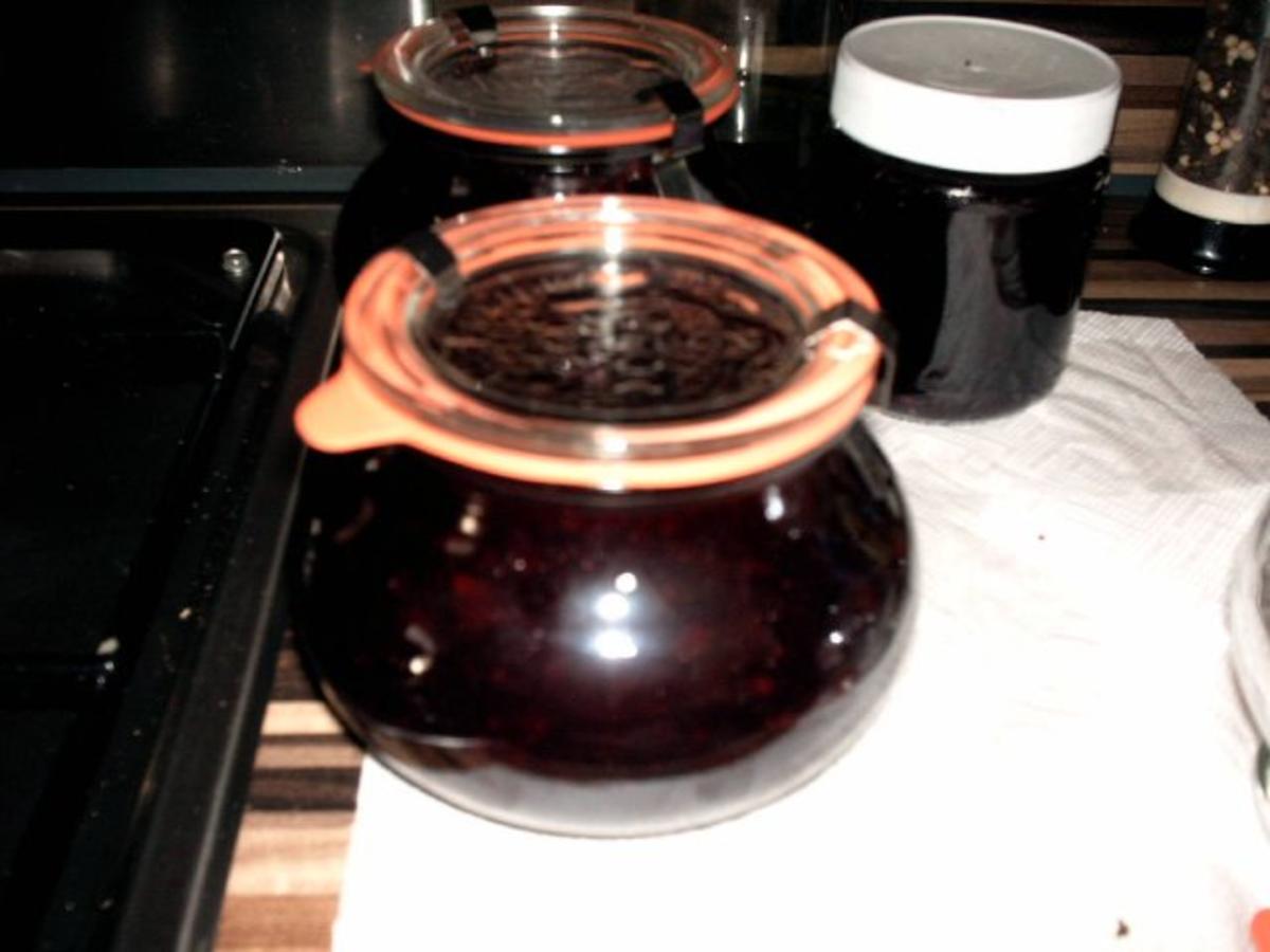 einkochen schwarze Johannisbeeren mit Aprikosen und Champagne - Rezept - Bild Nr. 2
