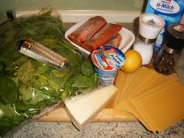 Rezept: Lachs-Spinat-Lasagne Bild Nr. 2 Lachs-Spinat-Lasagne - Rezept - Bild Nr. 2