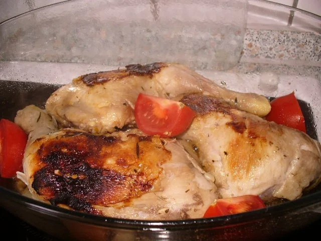 Hähnchenkeule mit Klößen - Rezept - Bild Nr. 3