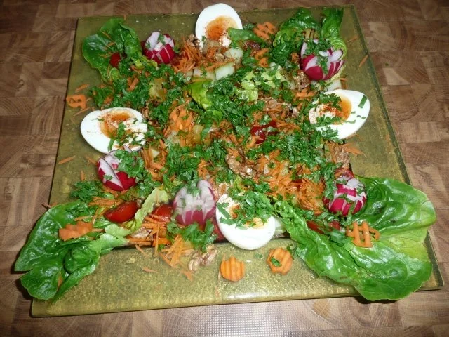 Italienischer Bauernsalat & Zucchini Beilage. - Rezept - Bild Nr. 2