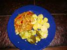 Pfefferrahmgeschnetzeltes mit Kartoffeln und Brokkoligemüse - Rezept
