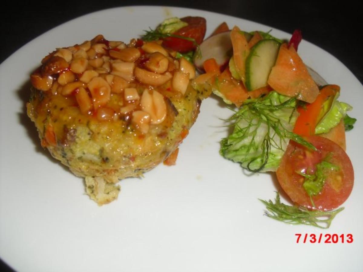 Muffin -- Tofu-Gemüse-Buchweizen mit Chili-Erdnuss-Sosse - Rezept - Bild Nr. 2