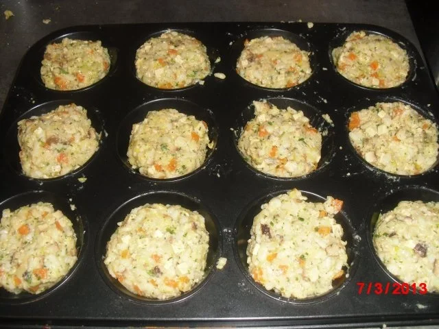 Rezept: Muffin -- Tofu-Gemüse-Buchweizen mit Chili-Erdnuss-Sosse Bild Nr. 9 Muffin -- Tofu-Gemüse-Buchweizen mit Chili-Erdnuss-Sosse - Rezept - Bild Nr. 9