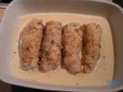 Kräuter-Puten-Röllchen in zwiebliger Soße - Rezept
