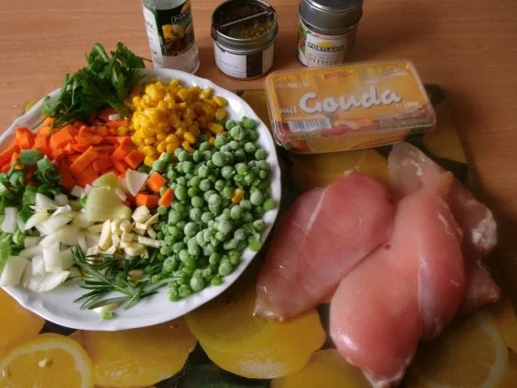 Rezept: Hähnchenpfanne "Gärtnerinnen Art" Bild Nr. 3 Hähnchenpfanne "Gärtnerinnen Art" - Rezept - Bild Nr. 3