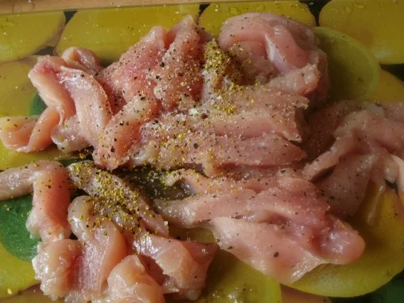 Rezept: Hähnchenpfanne "Gärtnerinnen Art" Bild Nr. 4 Hähnchenpfanne "Gärtnerinnen Art" - Rezept - Bild Nr. 4