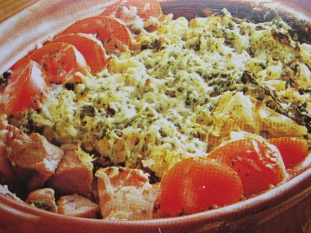 Wirsing-Kartoffelauflauf mit Fleisch - Rezept