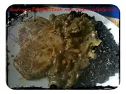 Fleisch: Pfeffersteaks mit Rahm-Waldpilzen und schwarzem Thailändischen Klebreis - Rezept