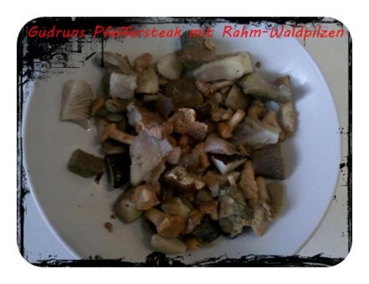 Fleisch: Pfeffersteaks mit Rahm-Waldpilzen und schwarzem Thailändischen Klebreis - Rezept - Bild Nr. 3