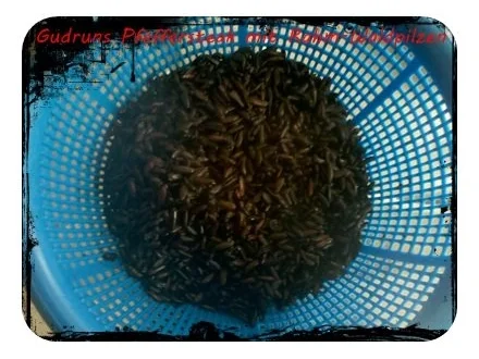 Rezept: Fleisch: Pfeffersteaks mit Rahm-Waldpilzen und schwarzem Thailändischen Klebreis Bild Nr. 11 Fleisch: Pfeffersteaks mit Rahm-Waldpilzen und schwarzem Thailändischen Klebreis - Rezept - Bild Nr. 11