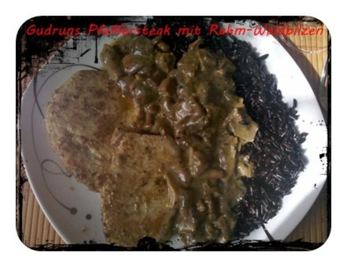 Fleisch: Pfeffersteaks mit Rahm-Waldpilzen und schwarzem Thailändischen Klebreis - Rezept - Bild Nr. 15