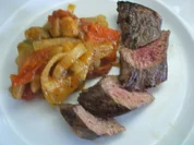 Fleisch: Lammfilet mit mediterranem Schmorgemüse - Rezept