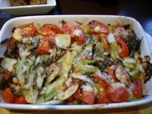 Rezept: Gratiniertes Fenchel Tomaten Gemüse Gratiniertes Fenchel Tomaten Gemüse - Rezept