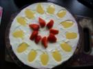 Frischkäsetorte mit Erdbeeren und Eierlikör - Rezept