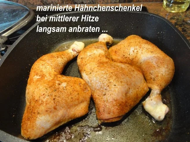 Geflügel:   HÄHNCHENSCHENKEL  - Rezept - Bild Nr. 4