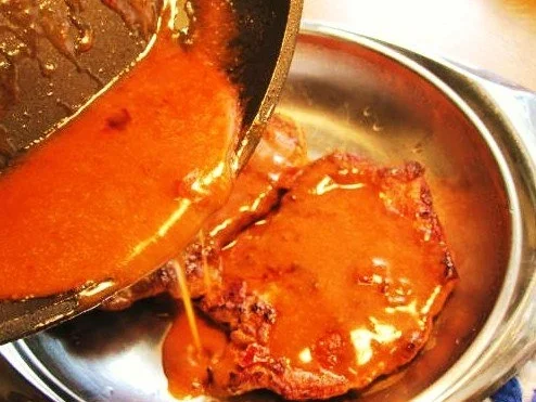 Paprika-Steak mit feinem Rahmsößchen ... - Rezept - Bild Nr. 5