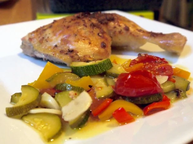 Ingwer-Huhn auf Gemüsebett - Rezept - Bild Nr. 14