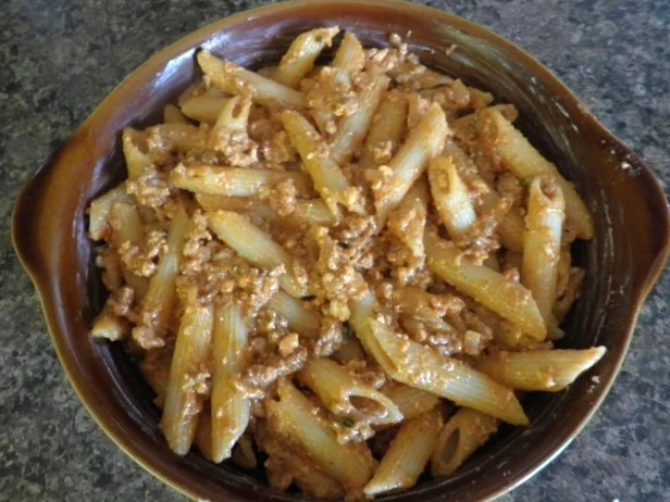 Nudel - Hackfleisch - Auflauf mit Schafskäse - Rezept - Bild Nr. 7