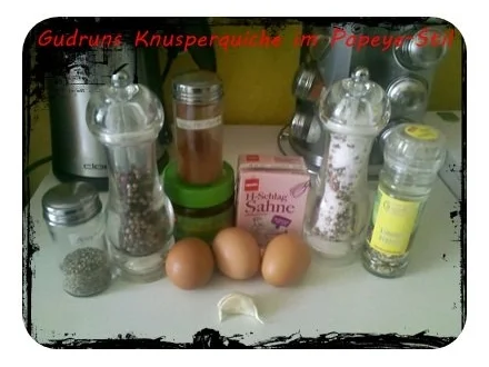 Rezept: Quiche: Knusperquiche im Popeye-Stil Bild Nr. 6 Quiche: Knusperquiche im Popeye-Stil - Rezept - Bild Nr. 6