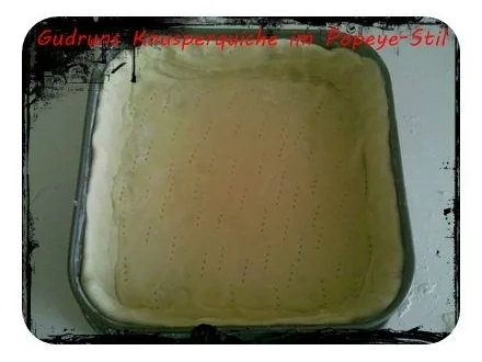 Rezept: Quiche: Knusperquiche im Popeye-Stil Bild Nr. 9 Quiche: Knusperquiche im Popeye-Stil - Rezept - Bild Nr. 9