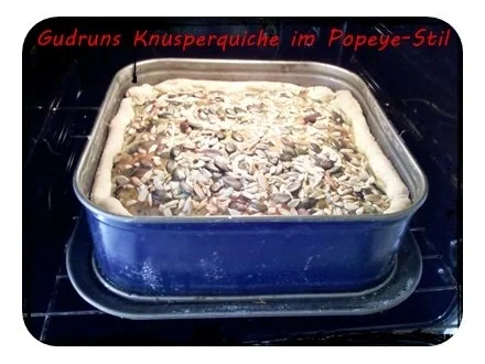 Rezept: Quiche: Knusperquiche im Popeye-Stil Bild Nr. 13 Quiche: Knusperquiche im Popeye-Stil - Rezept - Bild Nr. 13