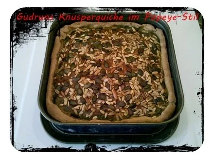 Rezept: Quiche: Knusperquiche im Popeye-Stil Bild Nr. 14 Quiche: Knusperquiche im Popeye-Stil - Rezept - Bild Nr. 14