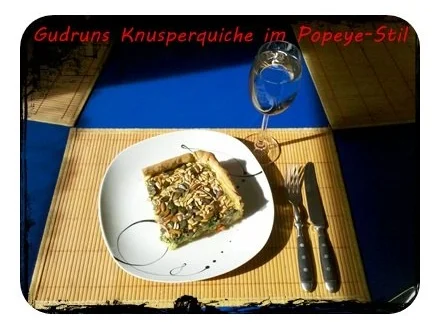 Rezept: Quiche: Knusperquiche im Popeye-Stil Bild Nr. 16 Quiche: Knusperquiche im Popeye-Stil - Rezept - Bild Nr. 16