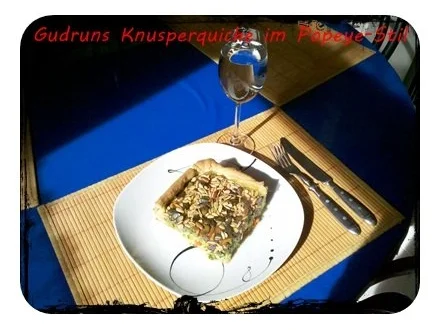 Rezept: Quiche: Knusperquiche im Popeye-Stil Bild Nr. 18 Quiche: Knusperquiche im Popeye-Stil - Rezept - Bild Nr. 18