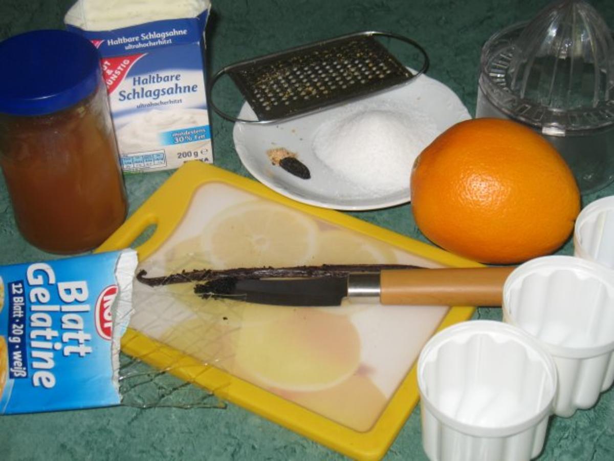 Dessert - Orangen-Panna-Cotta an Filets von Zitrusfrüchten - Rezept - Bild Nr. 2